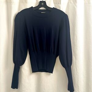 Minnie Rose Small Navy crewneck sweater.